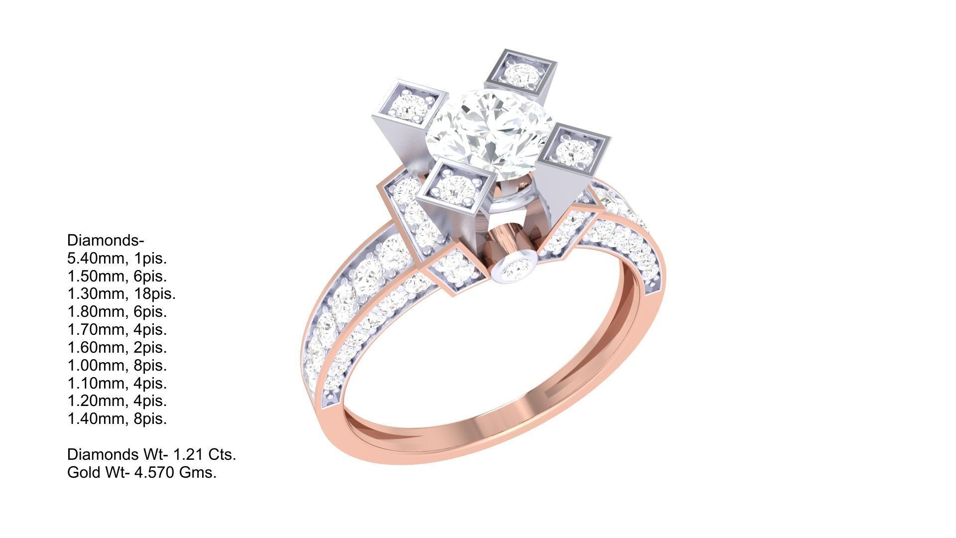  Women Ring MTL 3dm STL OBJ FBX Details 3D print model_1