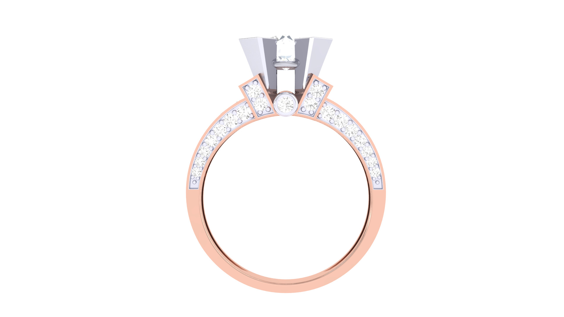  Women Ring MTL 3dm STL OBJ FBX Details 3D print model_3