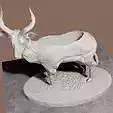 antelope standing planter 