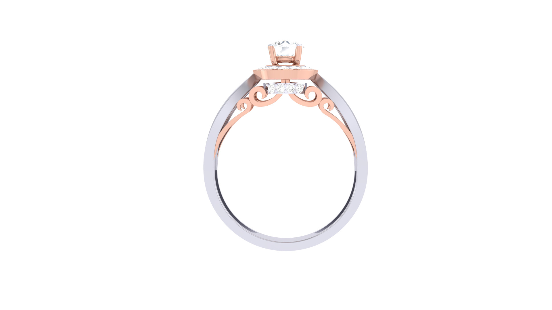  Women Ring MTL 3dm STL OBJ FBX Details 3D print model_3