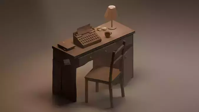 Cardboard writer office