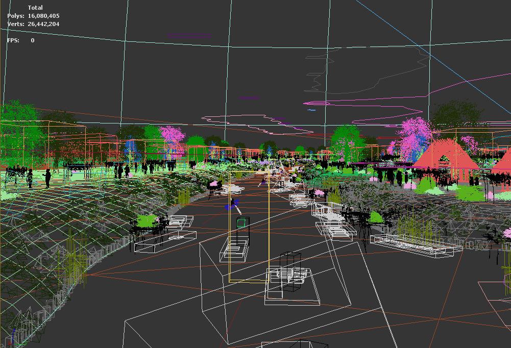 Fishing village 3D model_10