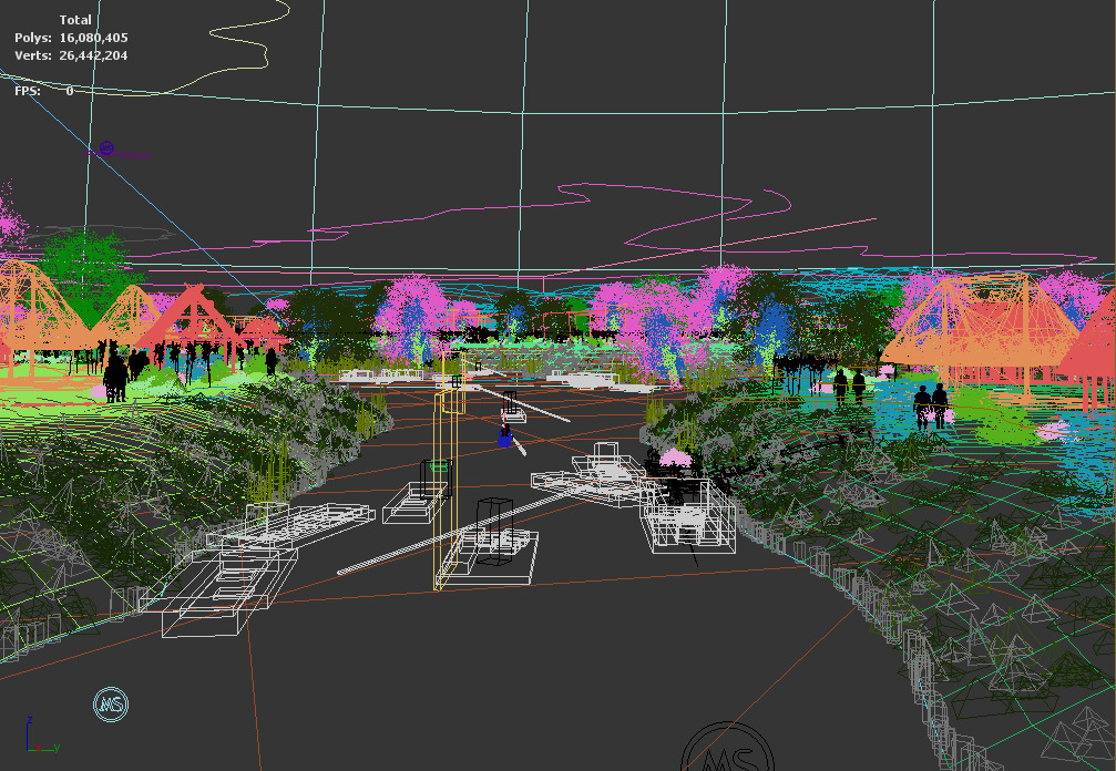 Fishing village 3D model_9