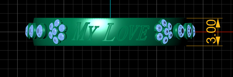 MY LOVE RING 3D PRINTABLE MODEL  3D print model_4