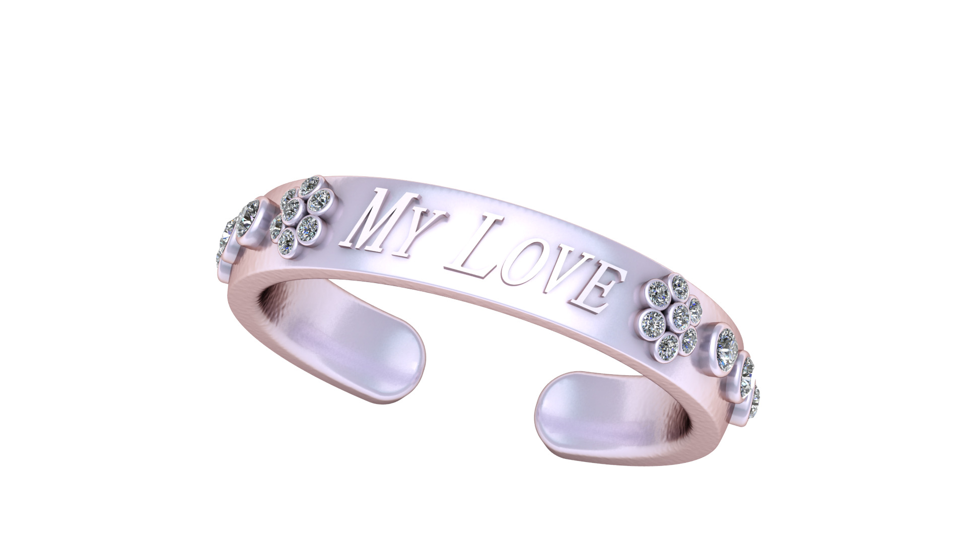 MY LOVE RING 3D PRINTABLE MODEL  3D print model_7
