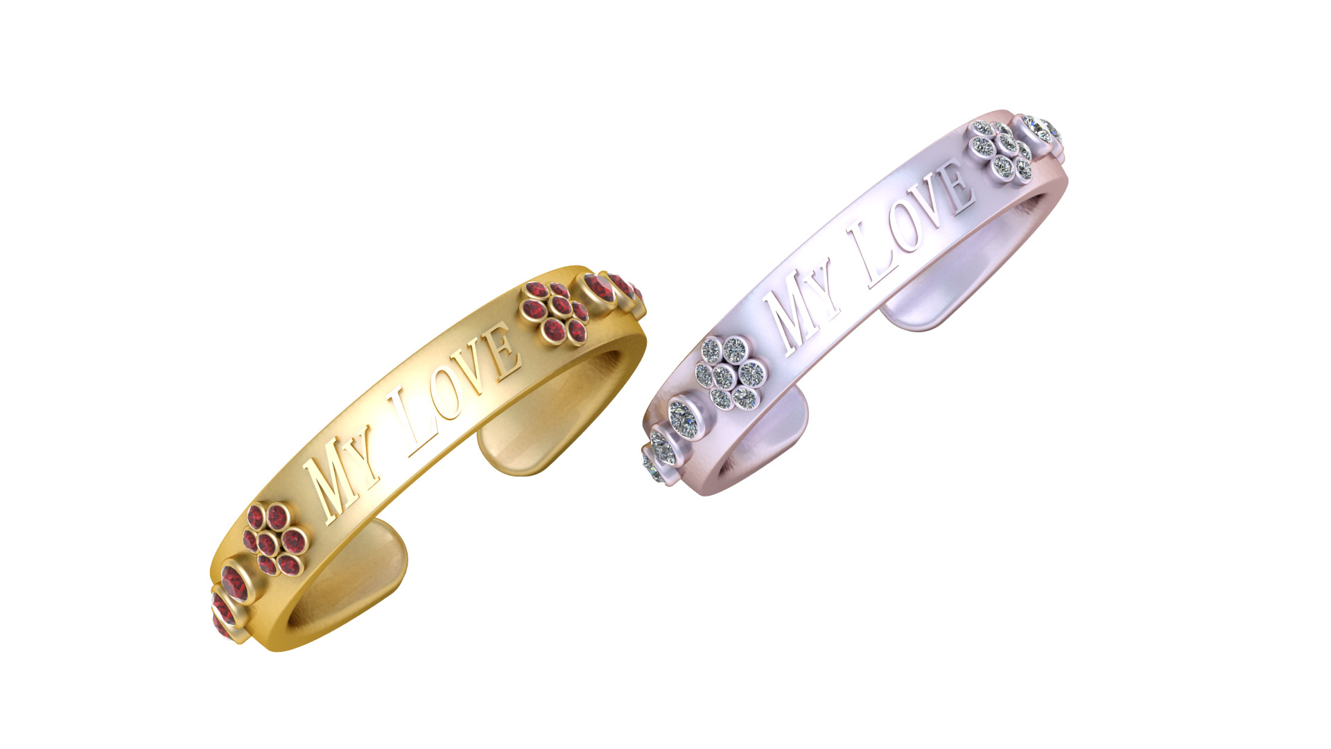 MY LOVE RING 3D PRINTABLE MODEL  3D print model_1