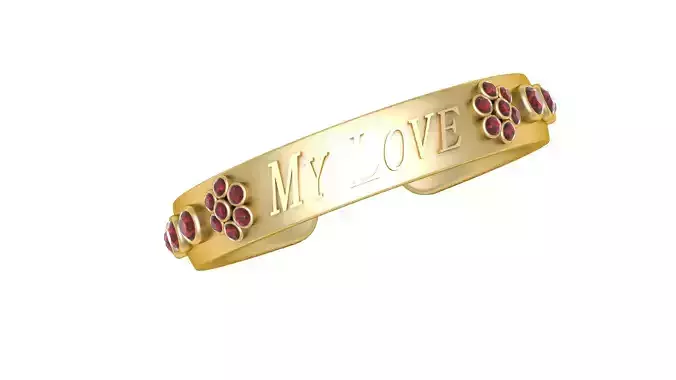 MY LOVE RING 3D PRINTABLE MODEL  3D print model