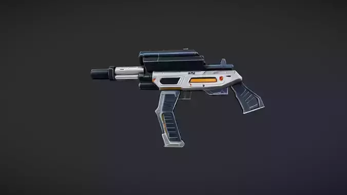 Futuristic sci-fi gun