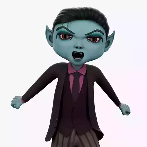 Semi-Realistic Male GHOST Character with Rig