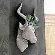 Antelope head wall mount planter STL