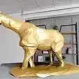 Paraceratherium  low poly geometric plante stl
