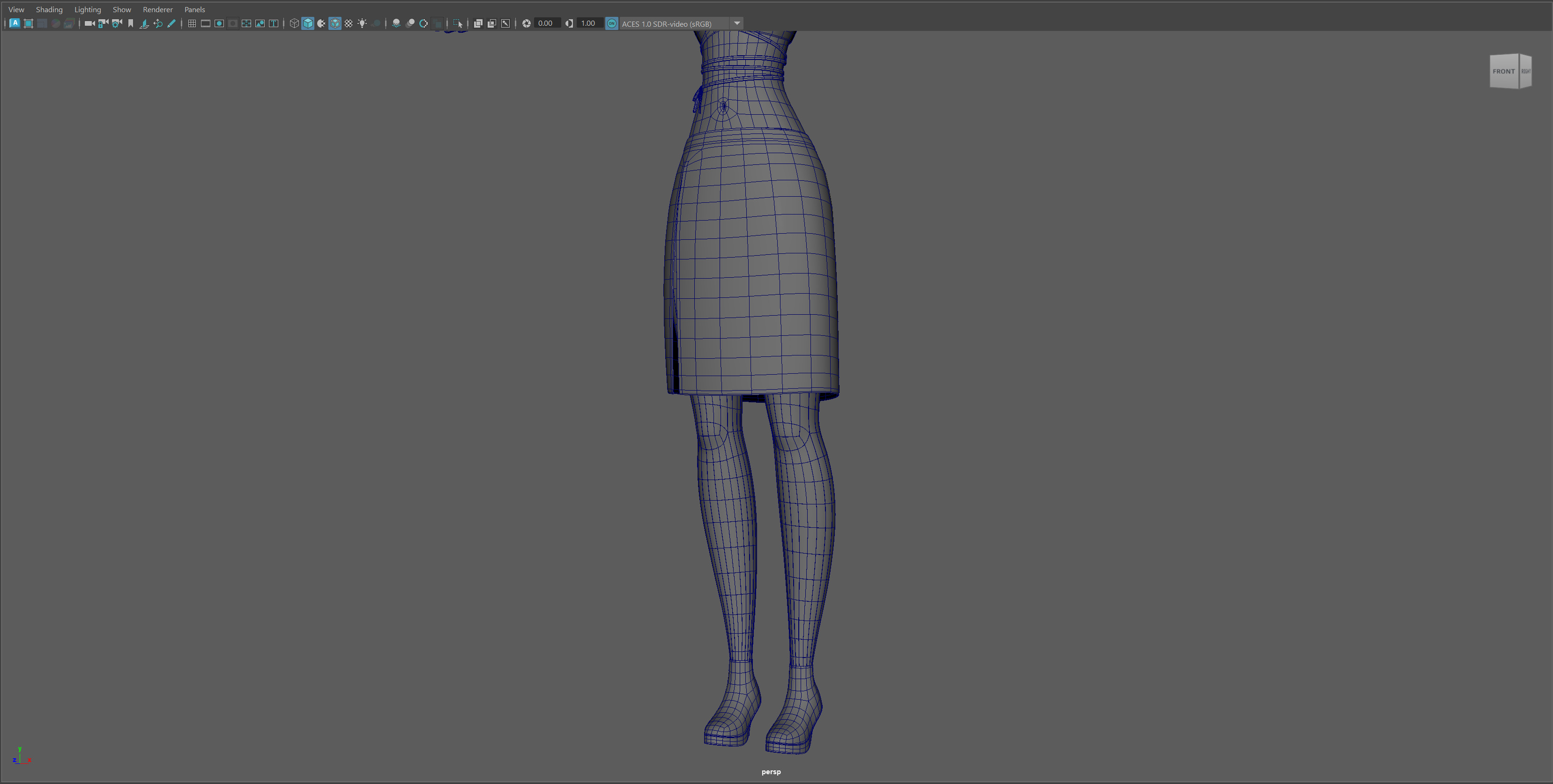 Semi-Realistic Female GHOST Character without Rig Low-poly 3D model_19