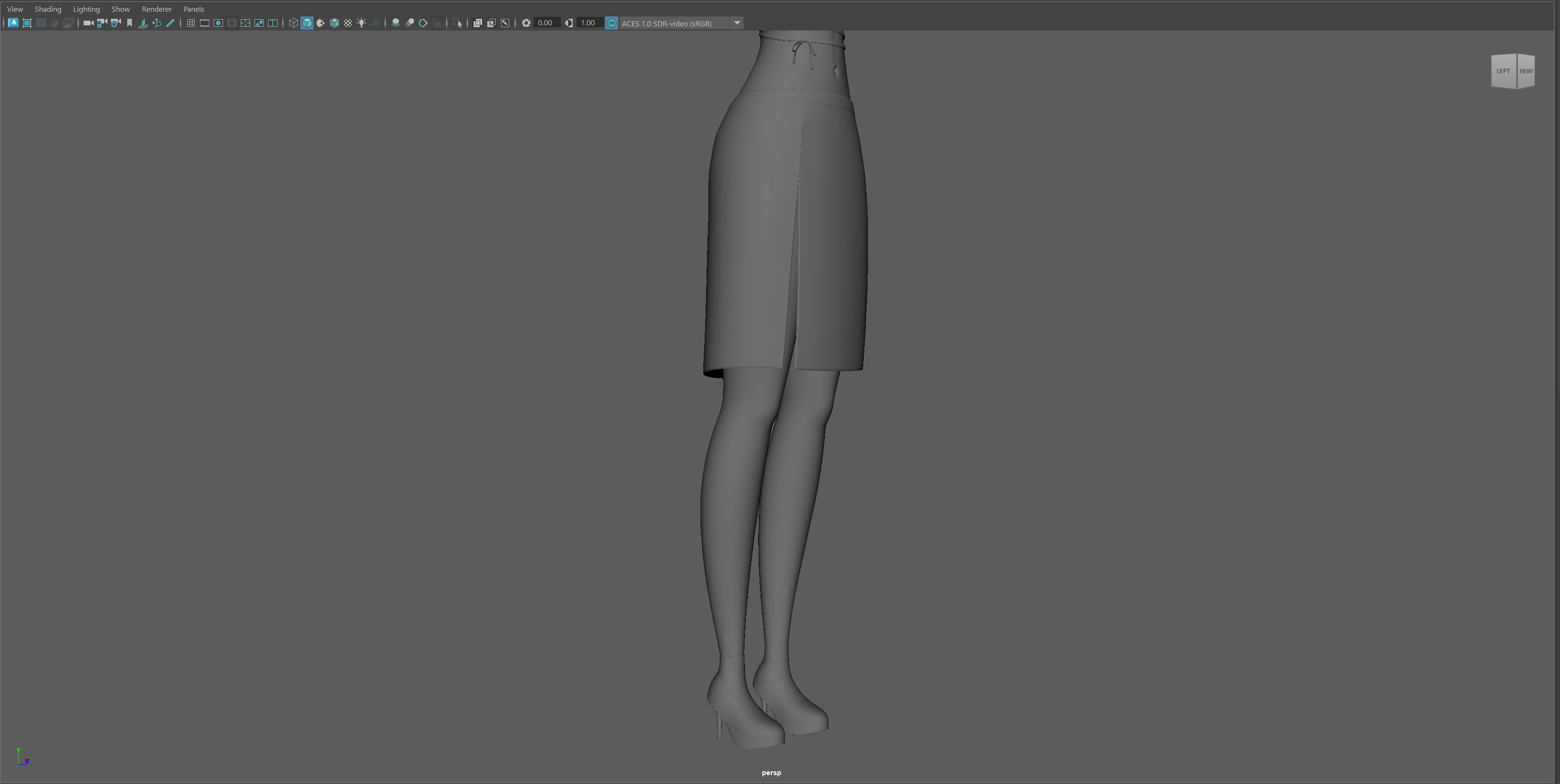 Semi-Realistic Female GHOST Character without Rig Low-poly 3D model_13
