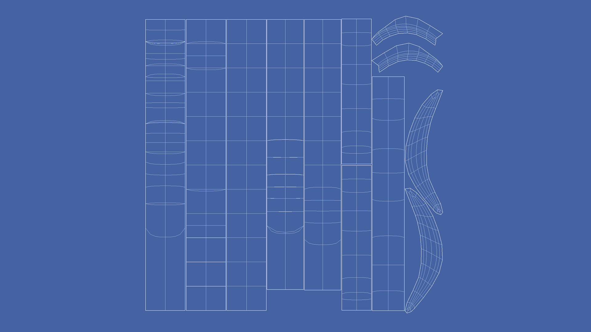 Semi-Realistic Female GHOST Character without Rig Low-poly 3D model_23