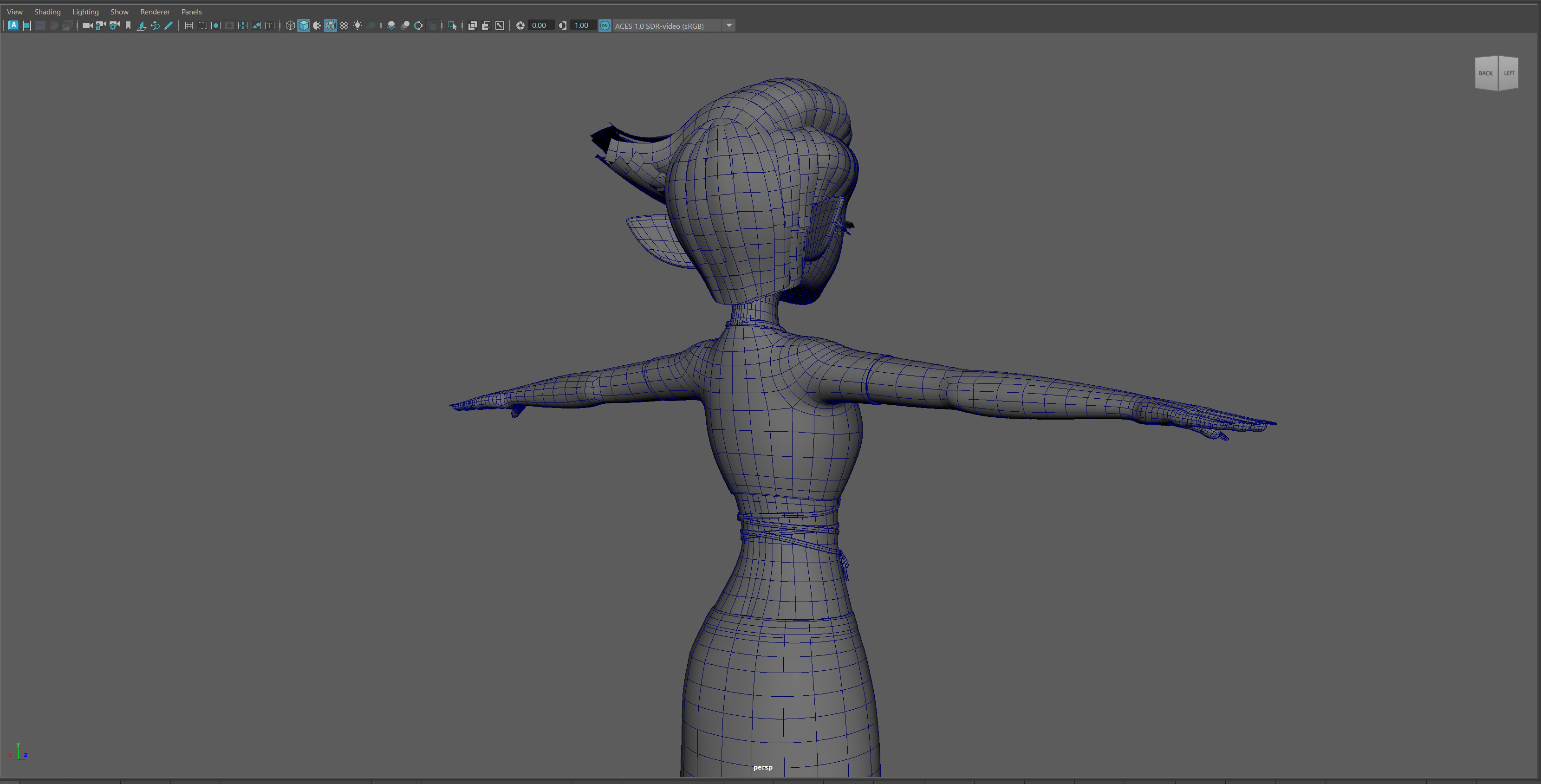 Semi-Realistic Female GHOST Character without Rig Low-poly 3D model_18