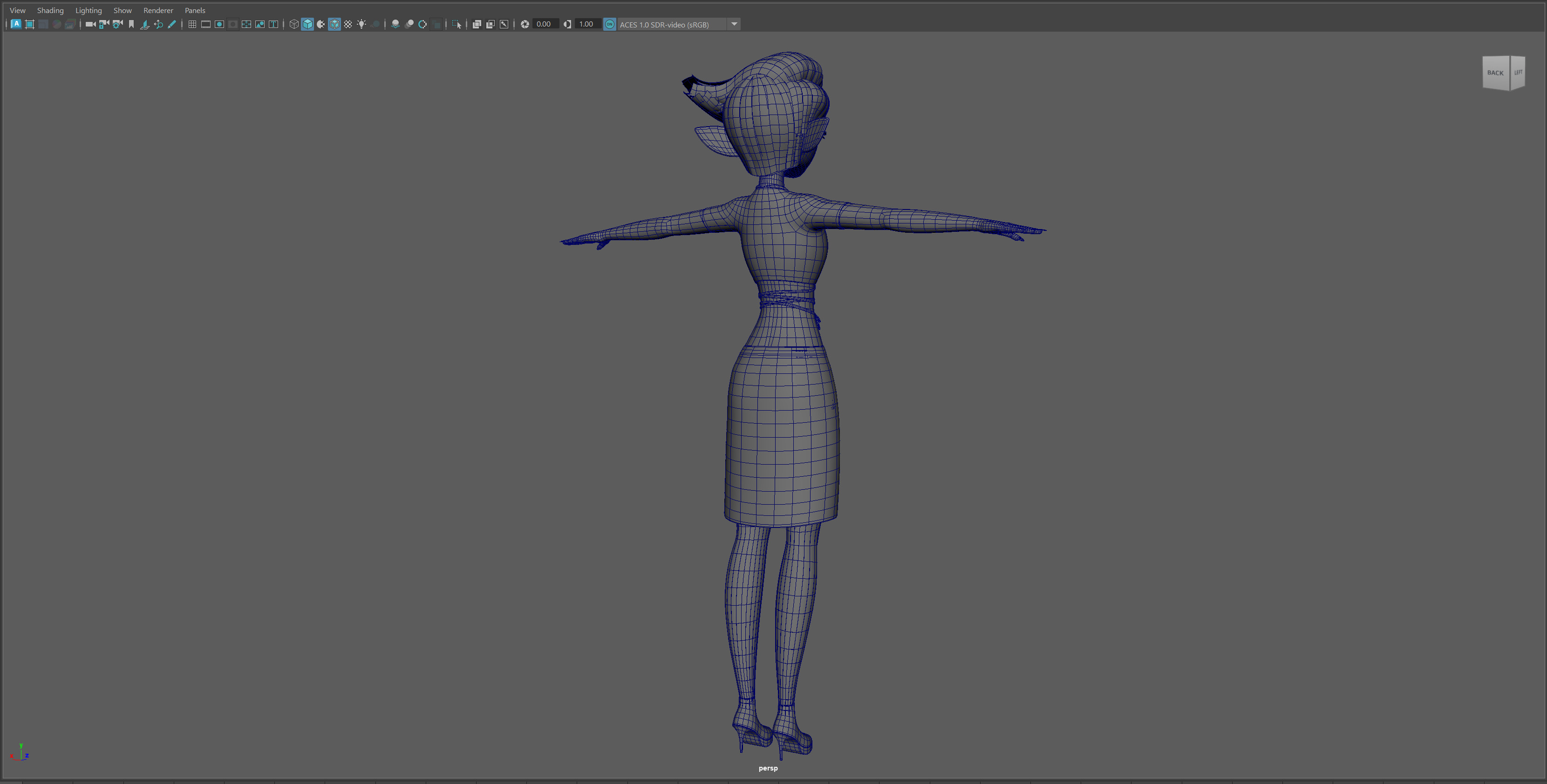 Semi-Realistic Female GHOST Character without Rig Low-poly 3D model_15