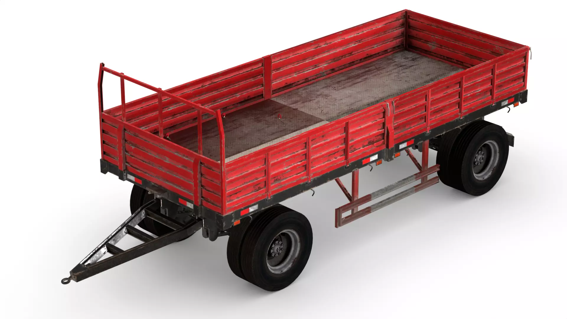 Farm Trailer 3D model_0