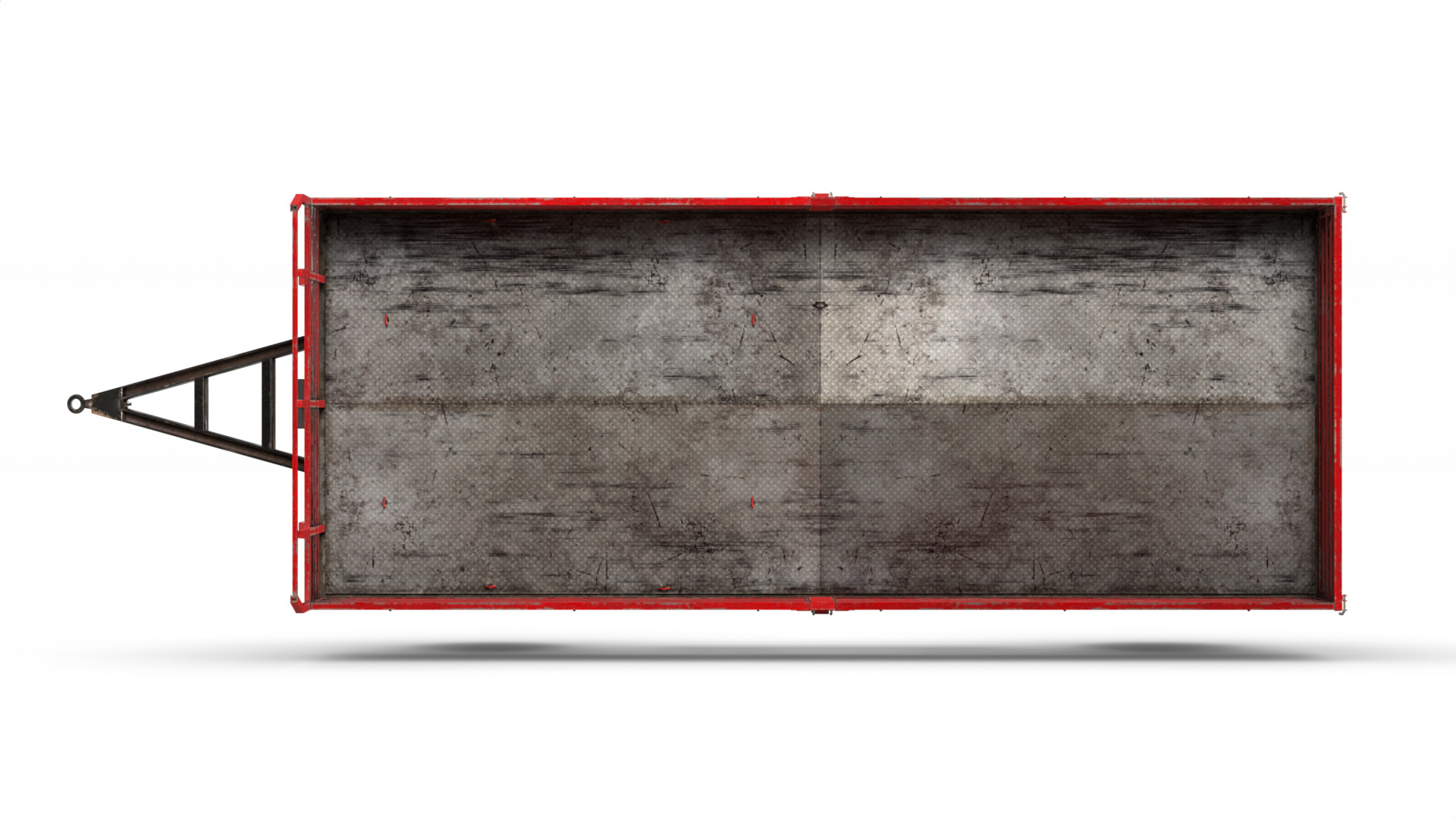 Farm Trailer 3D model_3