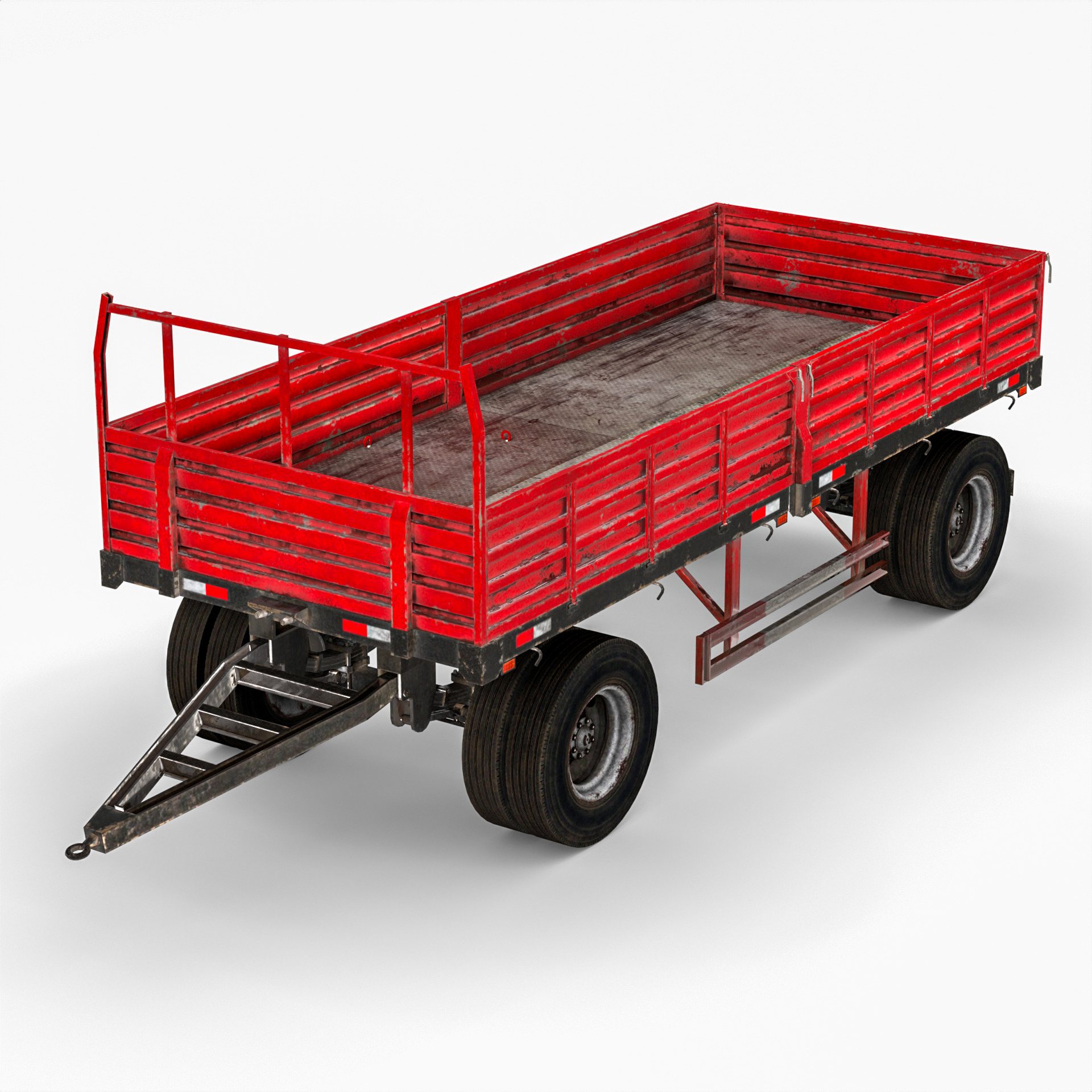Farm Trailer 3D model_1