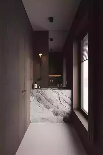 Bathroom Interior - 3d Model - Lighting 3D model