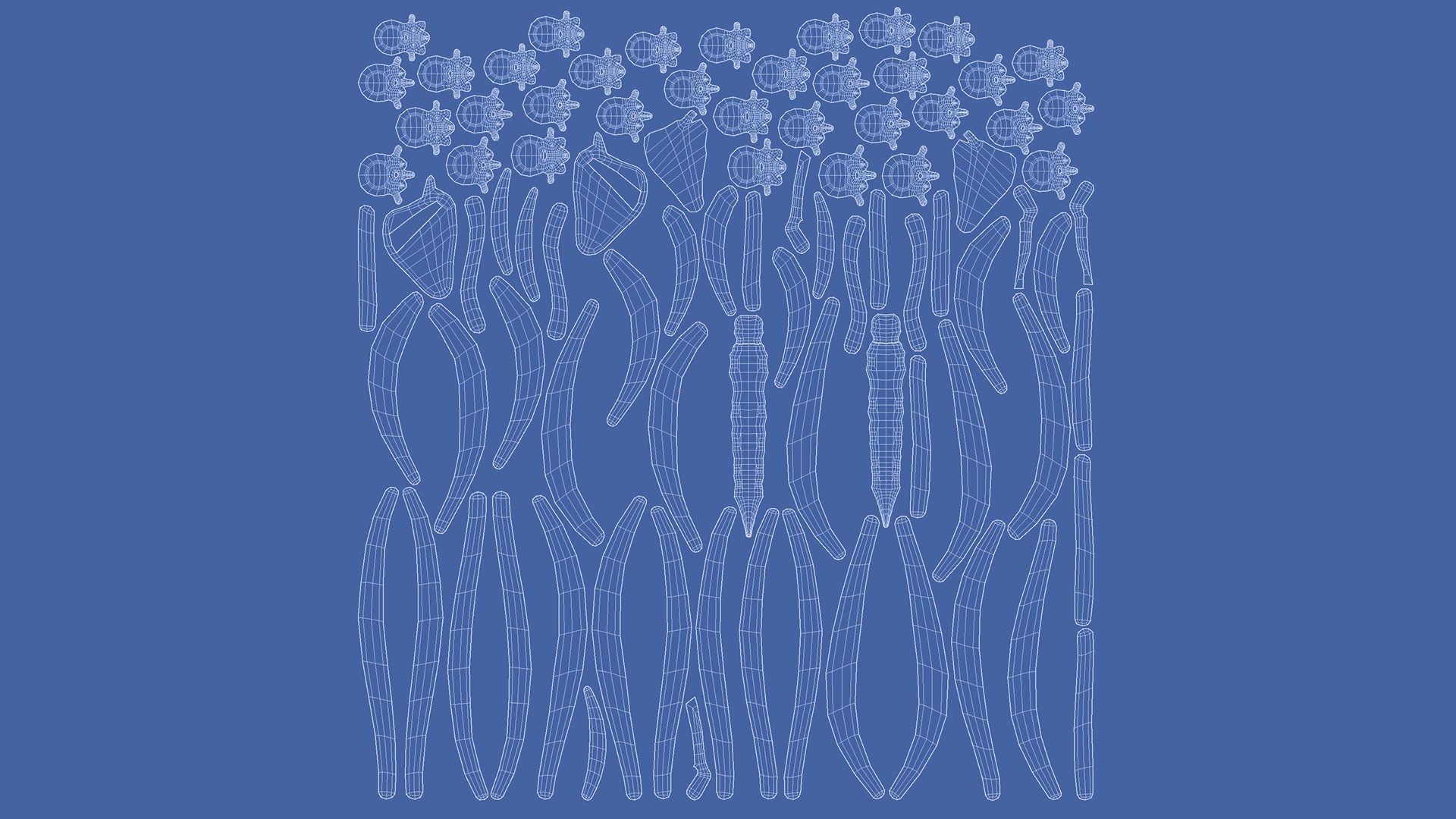 Semi-Realistic FeMale GHOST Character with Rig Low-poly 3D model_17