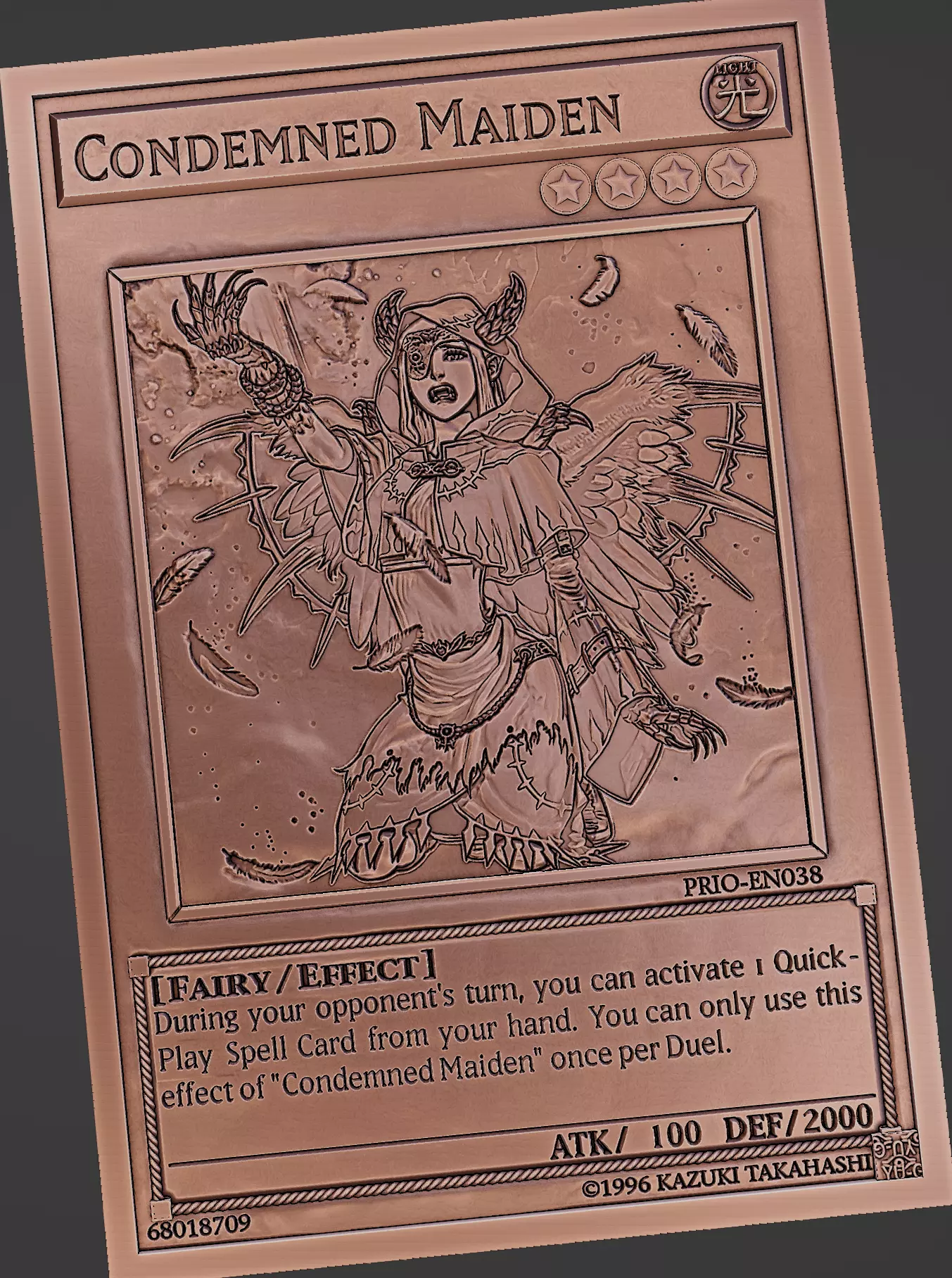 Condemned Maiden - yu-gi-oh Free 3D print model