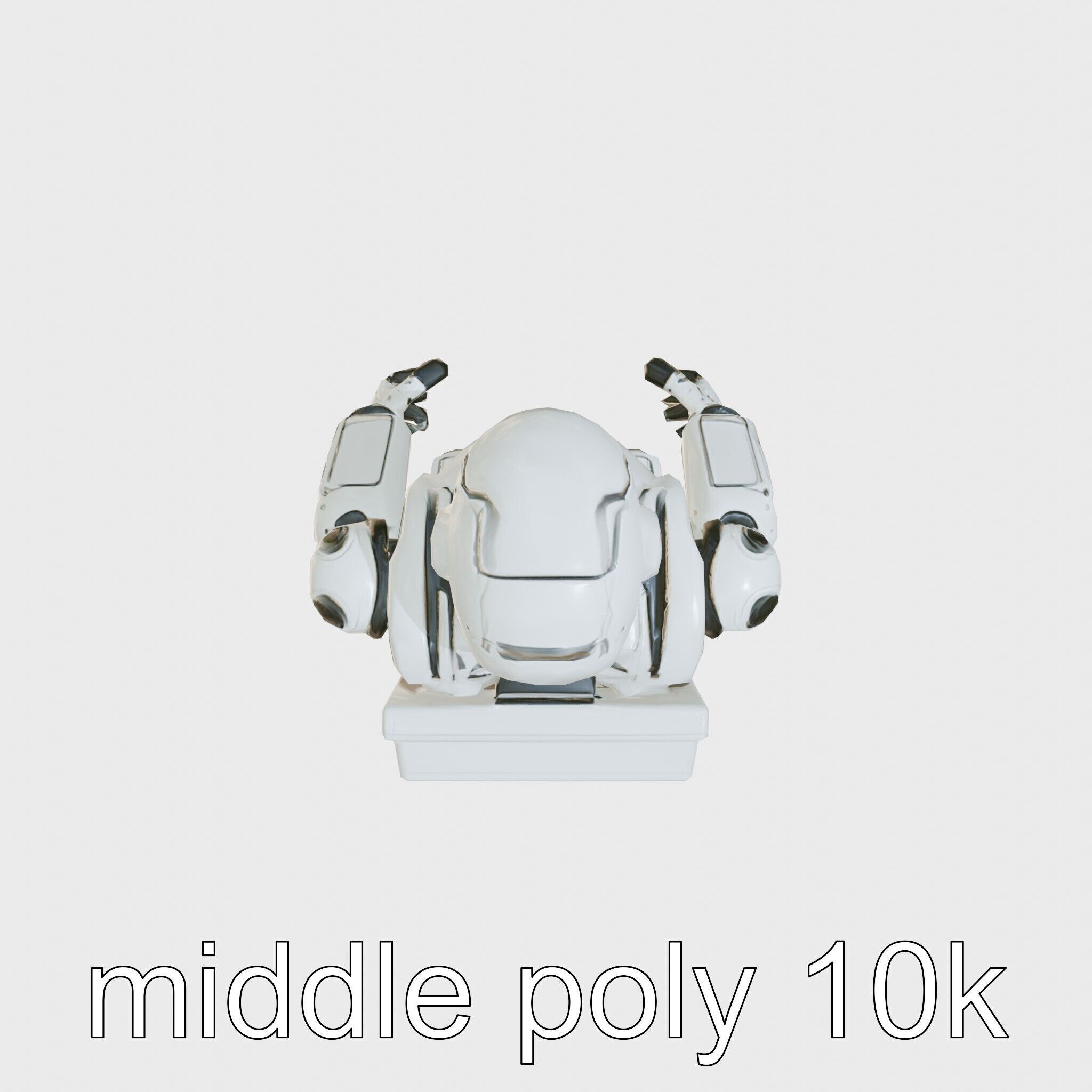 Advanced Humanoid Robot Model Low-poly 3D model_18