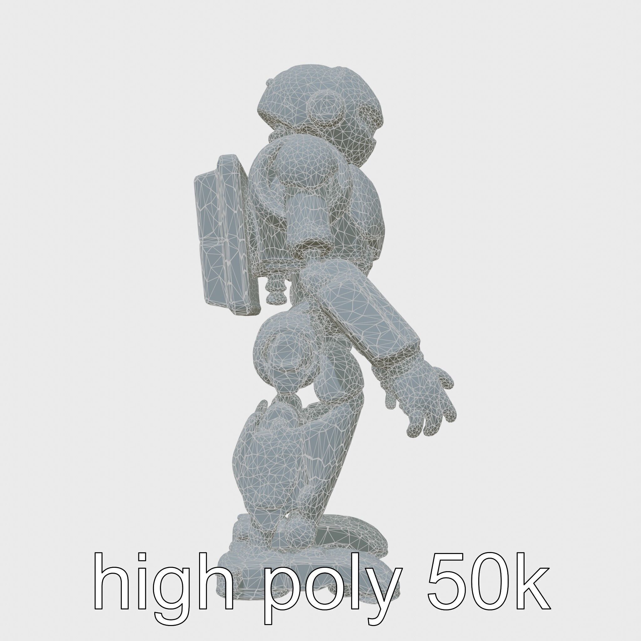 Advanced Humanoid Robot Model Low-poly 3D model_31