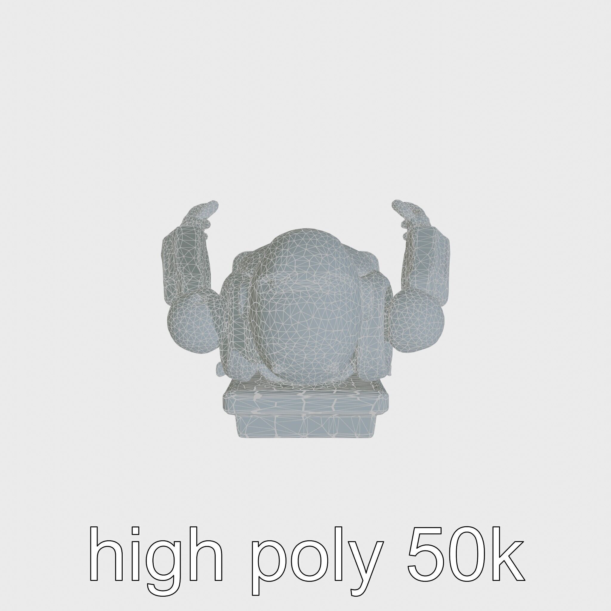 Advanced Humanoid Robot Model Low-poly 3D model_27