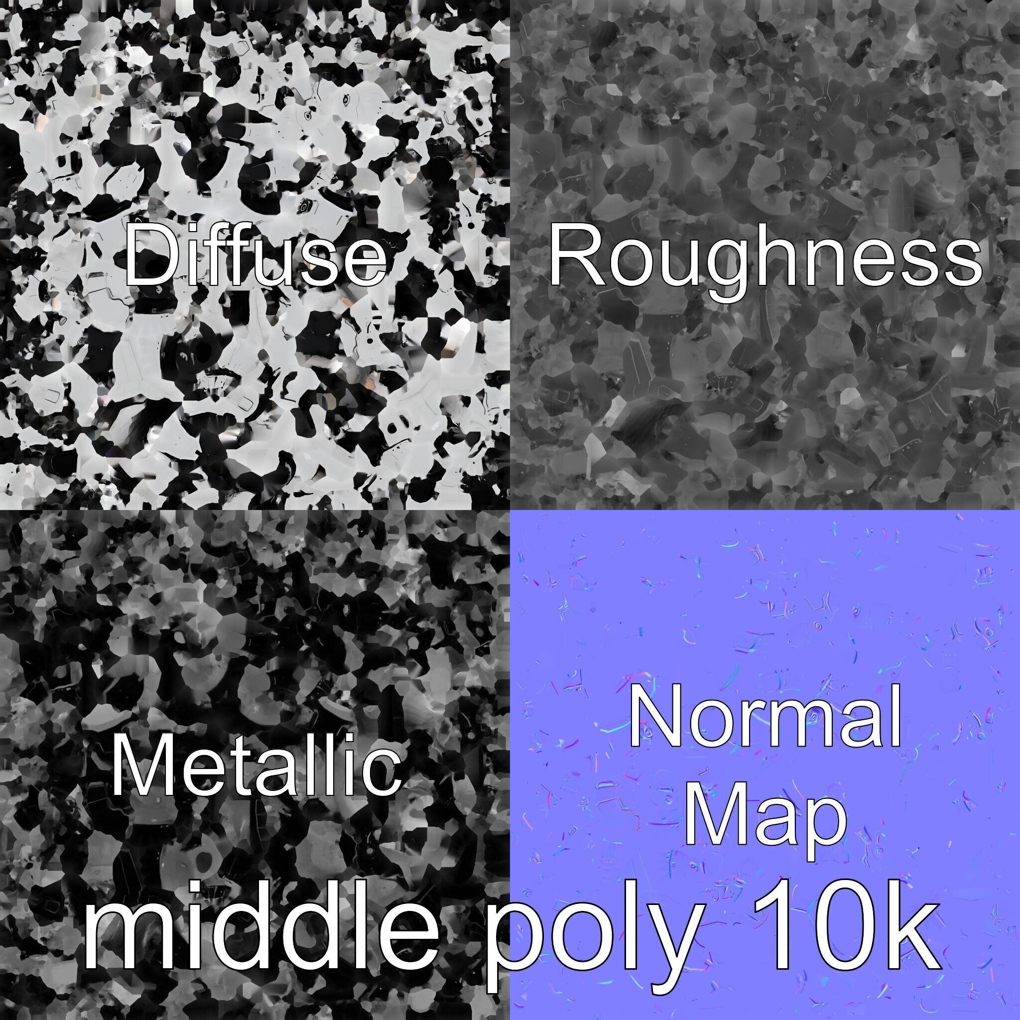 Advanced Humanoid Robot Model Low-poly 3D model_33