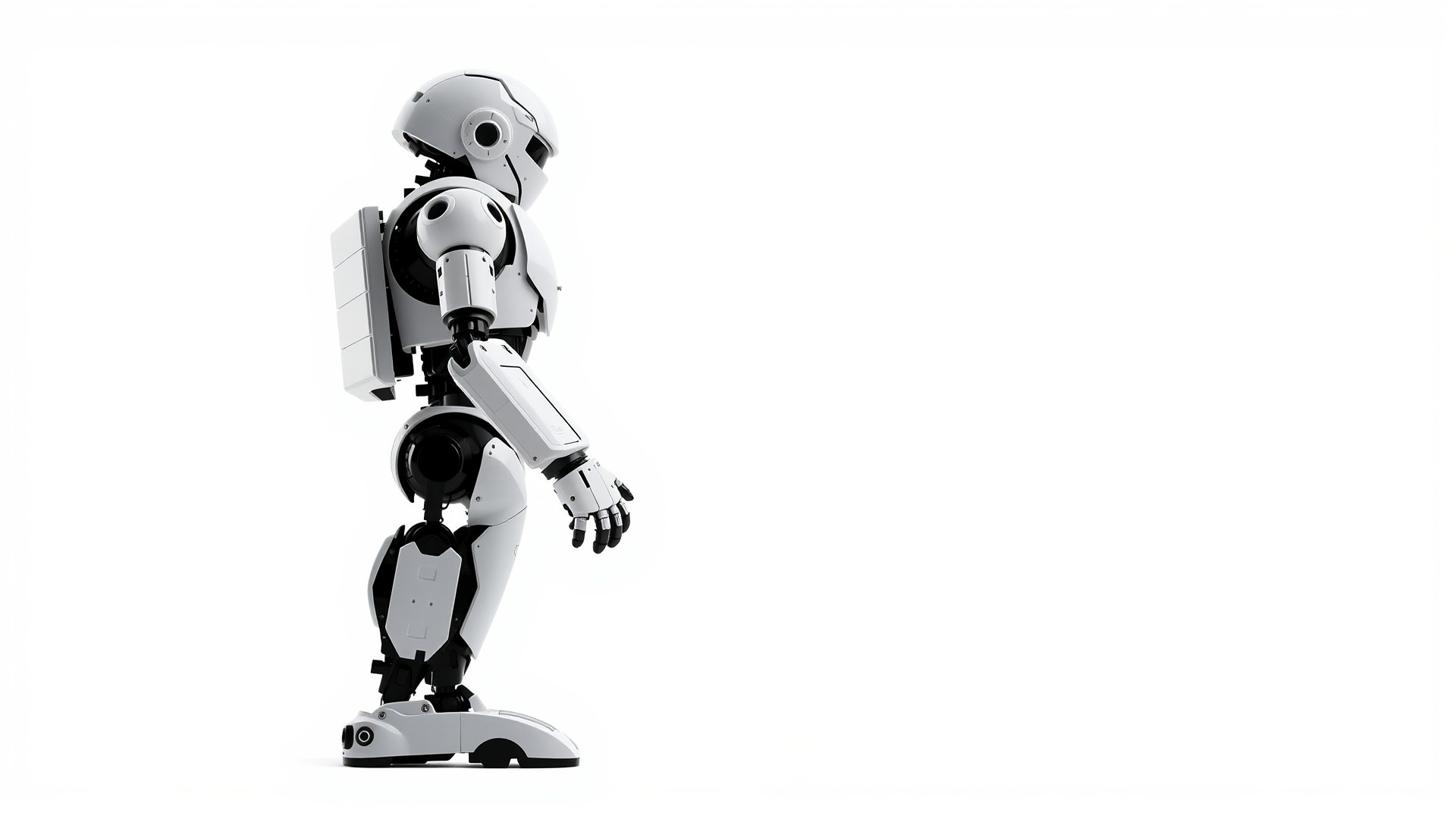Advanced Humanoid Robot Model Low-poly 3D model_6