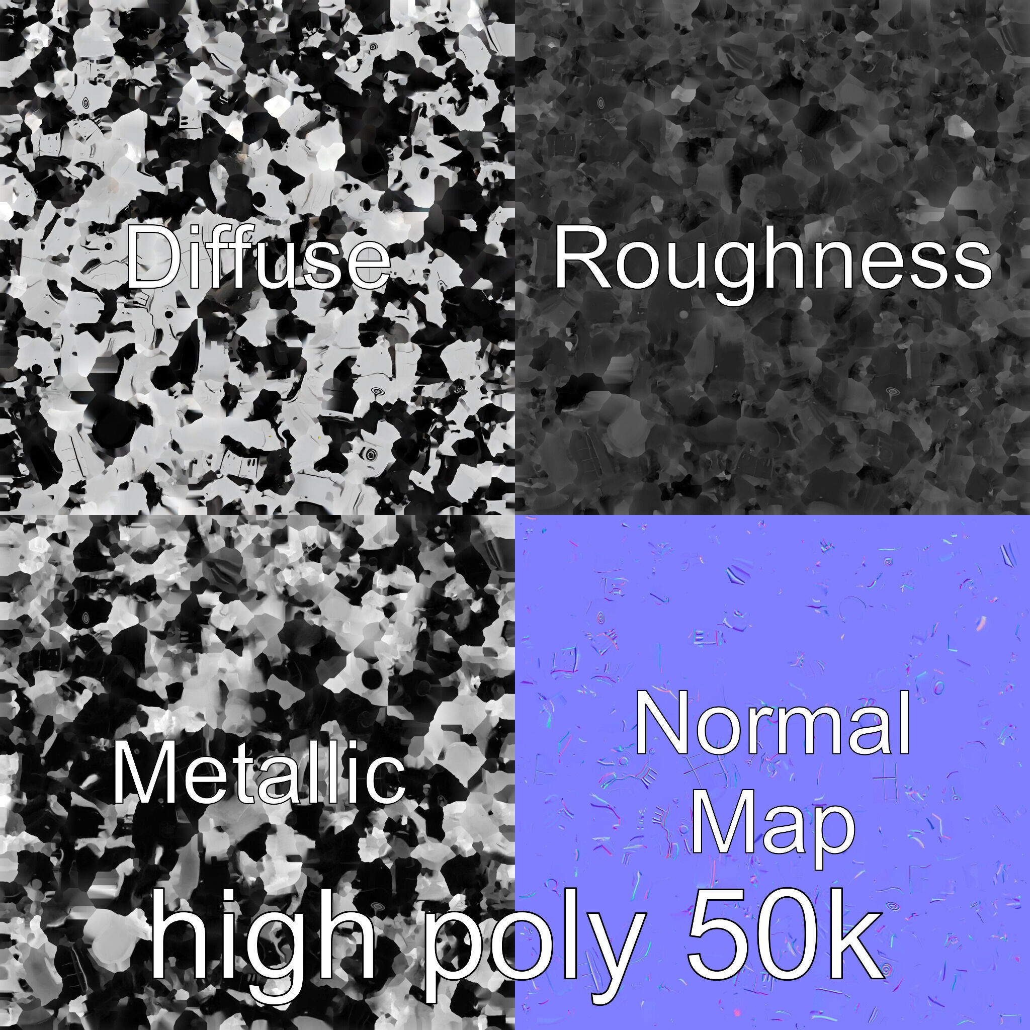 Advanced Humanoid Robot Model Low-poly 3D model_32