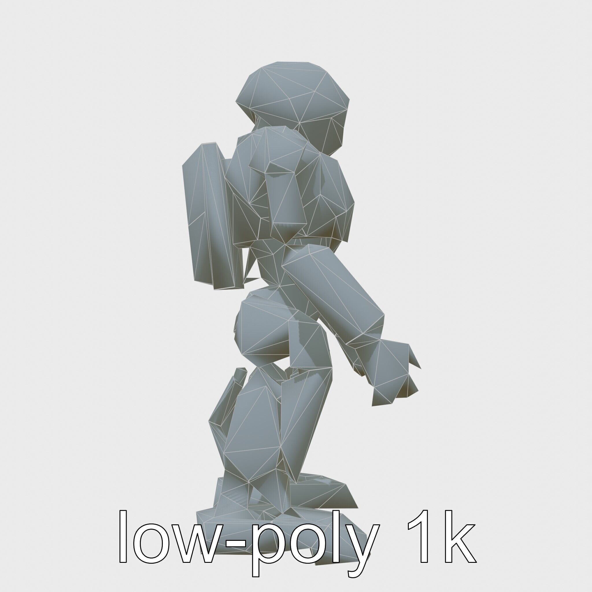 Advanced Humanoid Robot Model Low-poly 3D model_15
