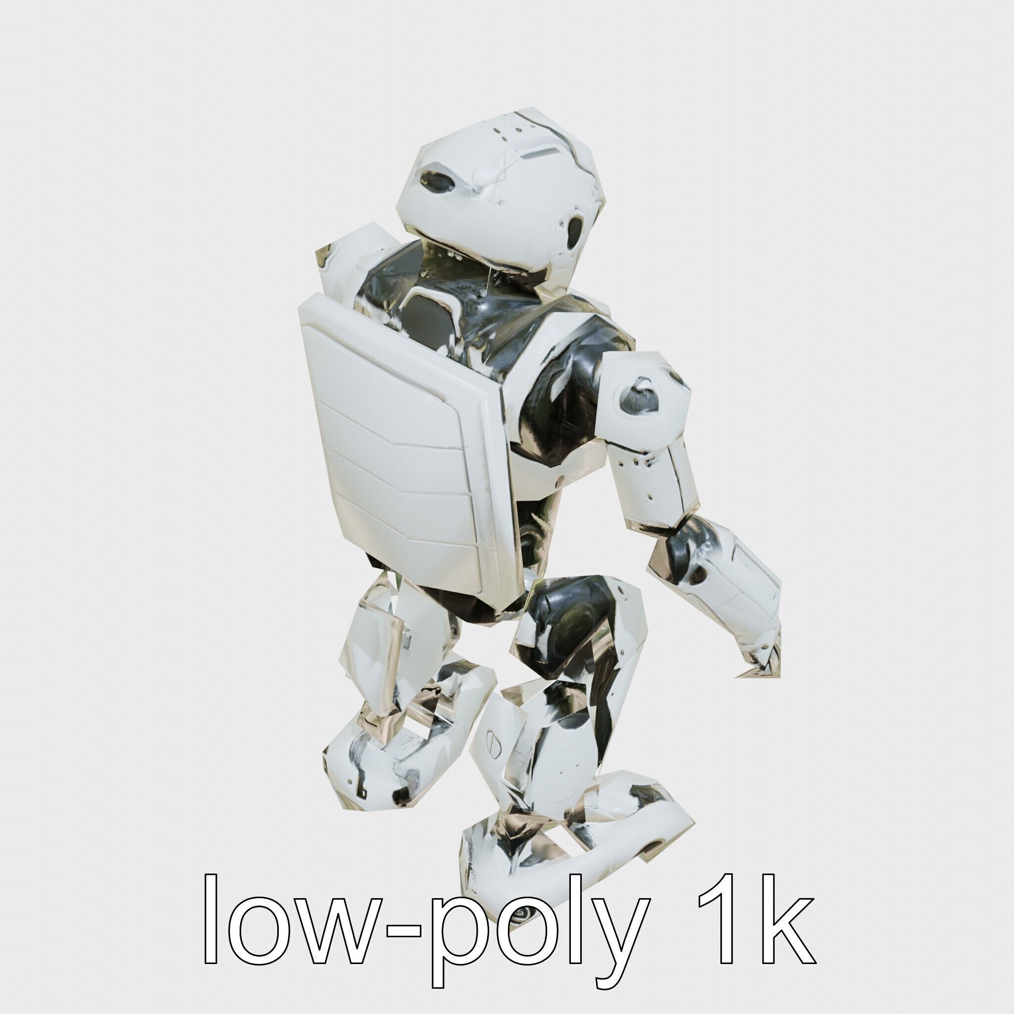 Advanced Humanoid Robot Model Low-poly 3D model_19