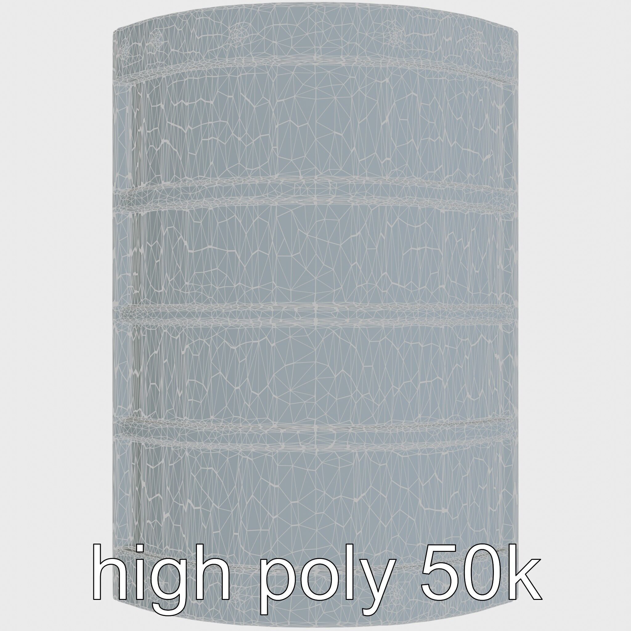 Medieval Treasure Chest with Iron Reinforcements Low-poly 3D model_21