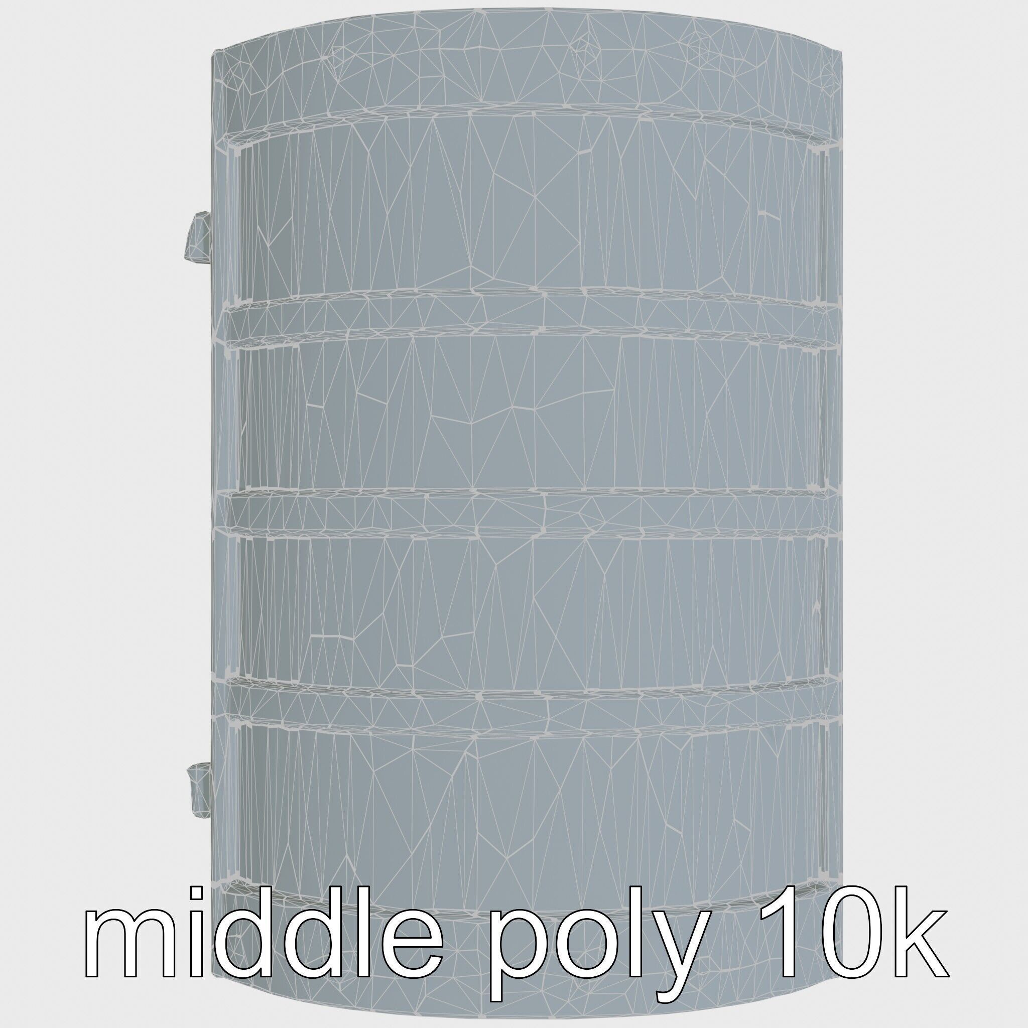 Medieval Treasure Chest with Iron Reinforcements Low-poly 3D model_24