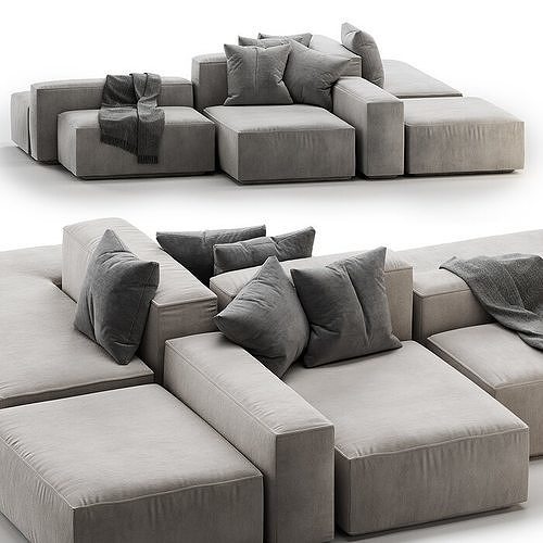 15 Modern Sofa Collection  3D Model Pack 6