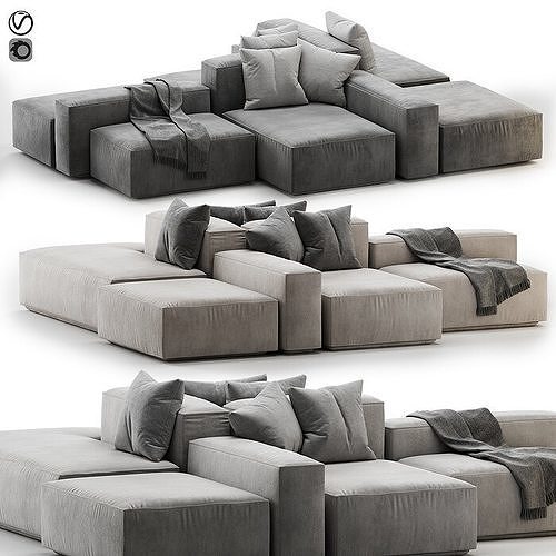 15 Modern Sofa Collection  3D Model Pack 3