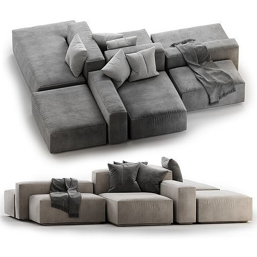 15 Modern Sofa Collection  3D Model Pack 5