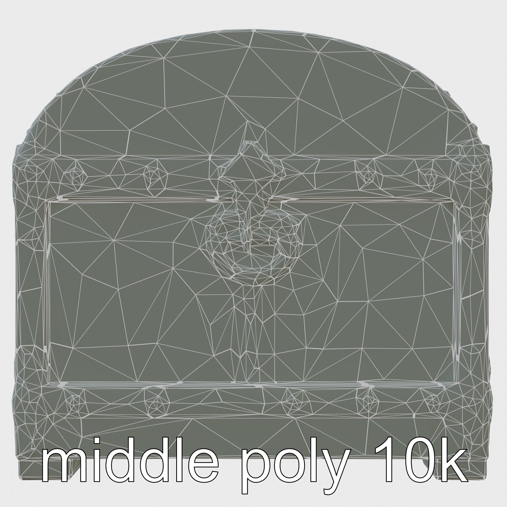 Fantasy Nordic Treasure Chest with Runic Carvings Low-poly 3D model_22