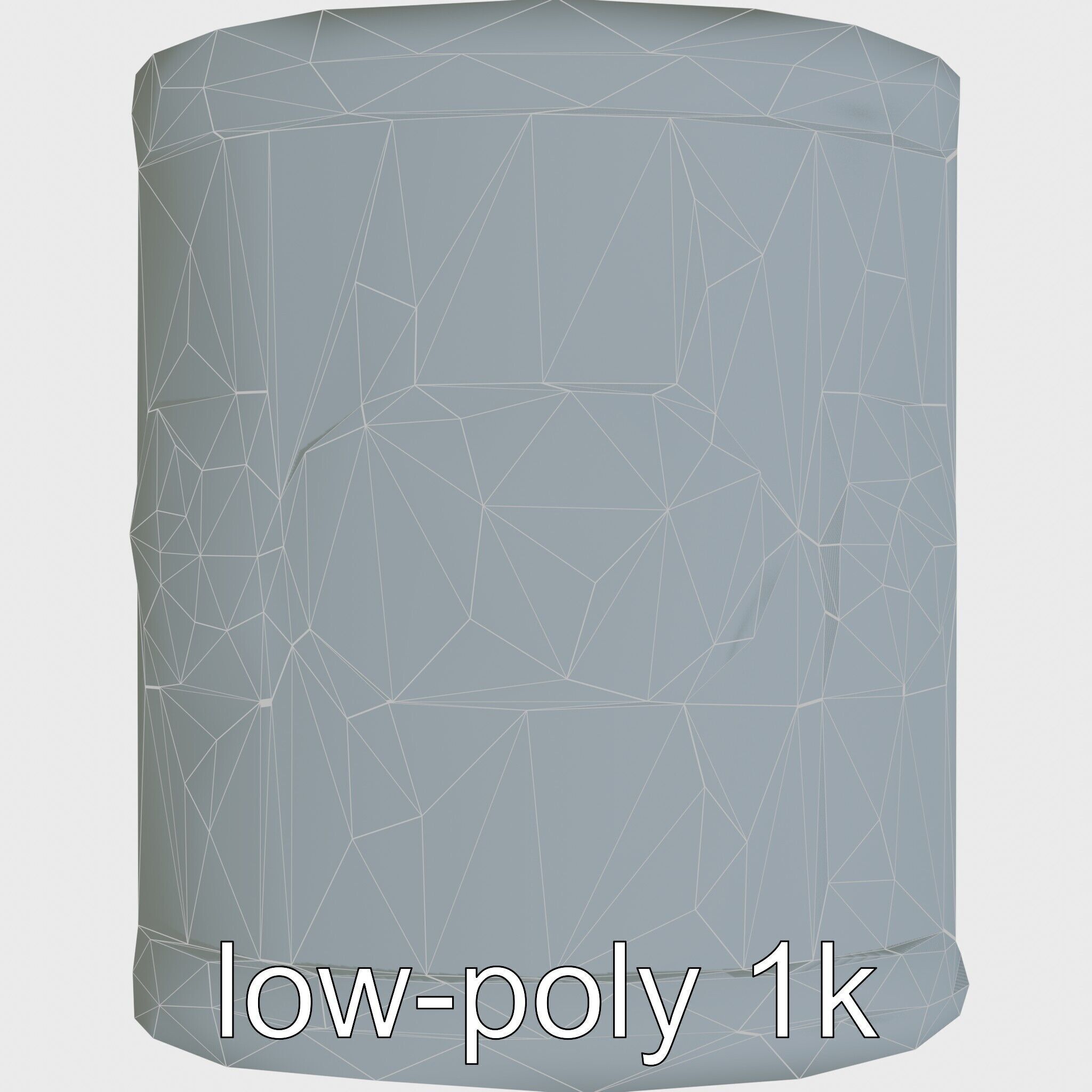 Fantasy Nordic Treasure Chest with Runic Carvings Low-poly 3D model_16