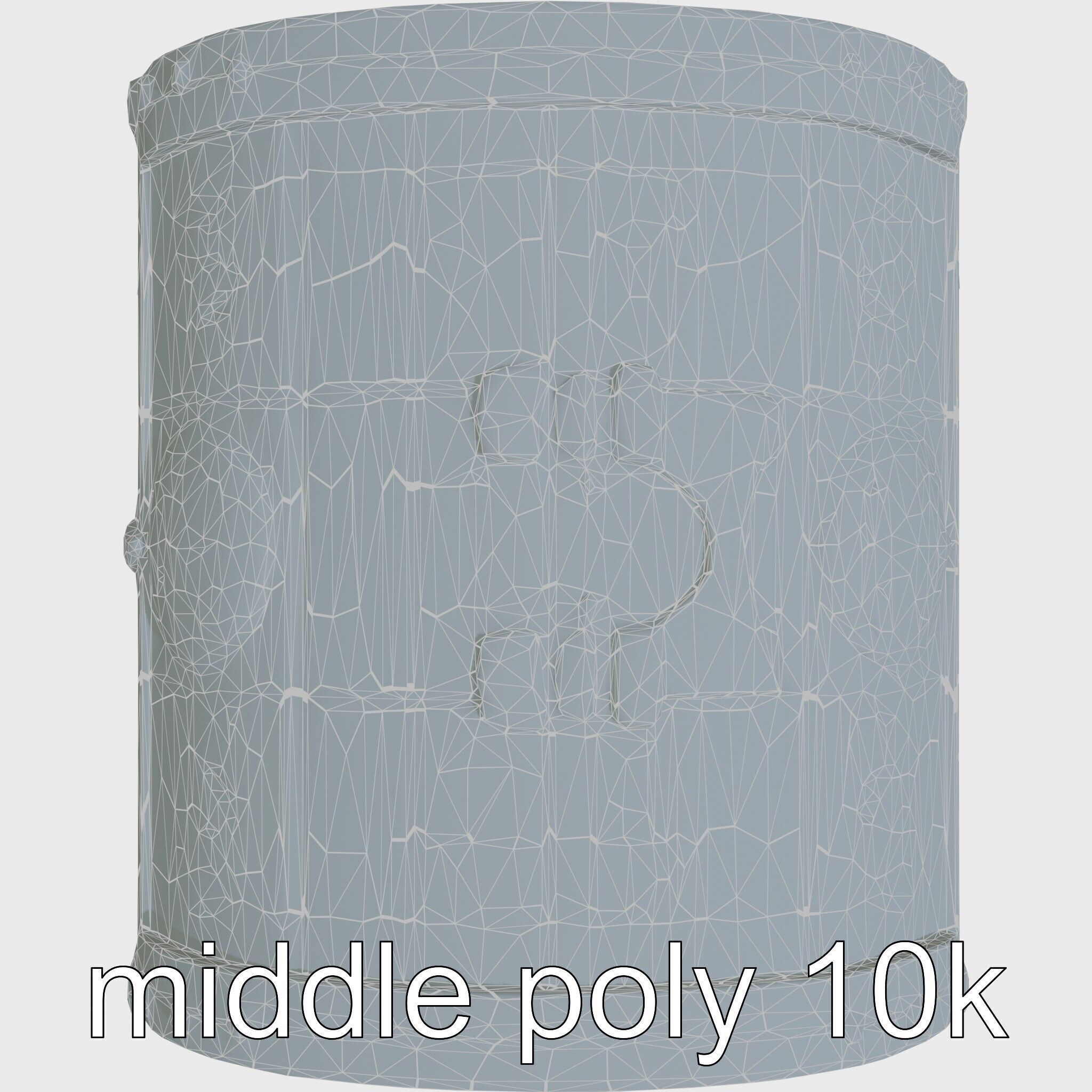 Fantasy Nordic Treasure Chest with Runic Carvings Low-poly 3D model_29