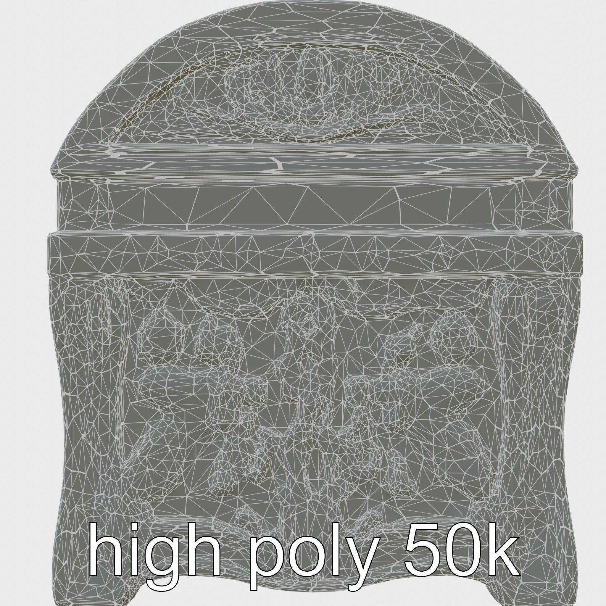 Dark Fantasy Intricately Carved Treasure Chest Model Low-poly 3D model_28