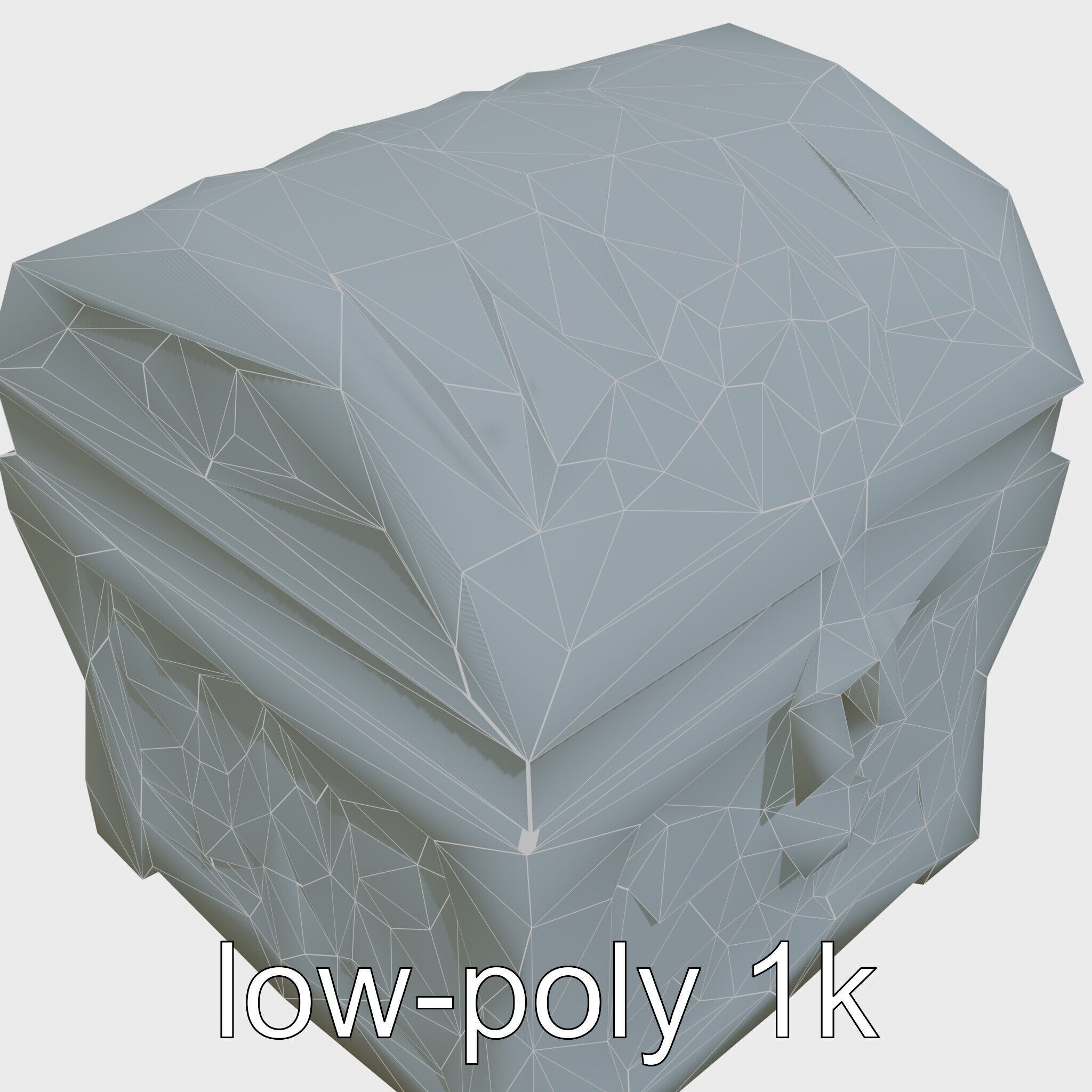 Dark Fantasy Intricately Carved Treasure Chest Model Low-poly 3D model_13