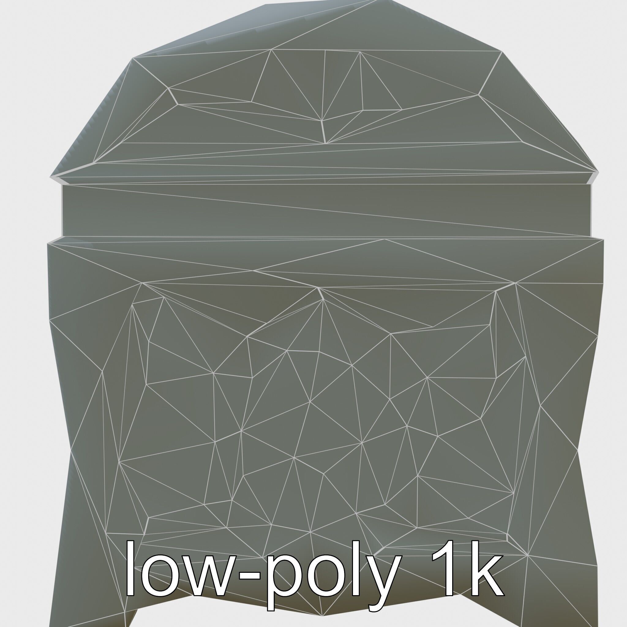 Dark Fantasy Intricately Carved Treasure Chest Model Low-poly 3D model_10