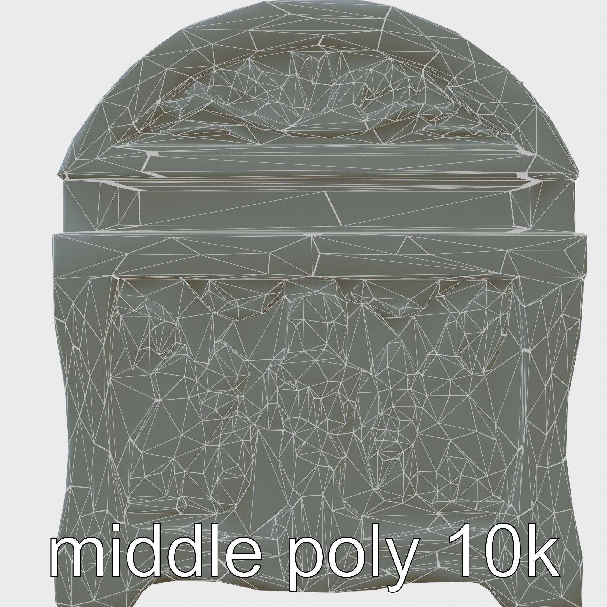 Dark Fantasy Intricately Carved Treasure Chest Model Low-poly 3D model_25