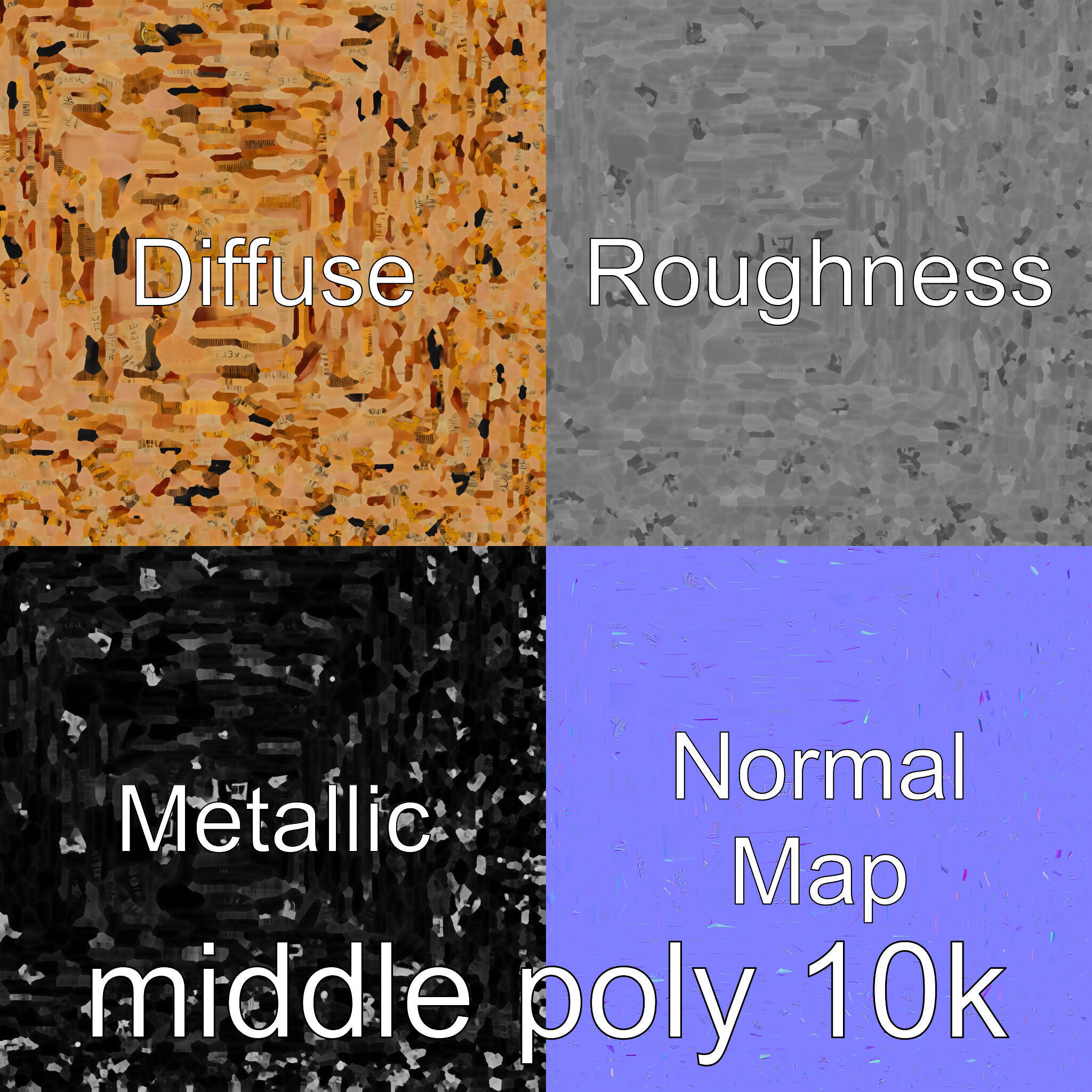 Ancient Egyptian Treasure Chest with Hieroglyphic Carvings Low-poly 3D model_17