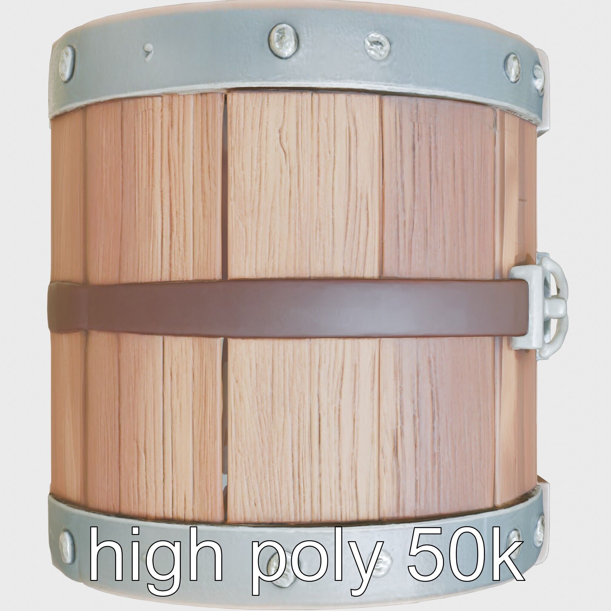 Ancient Egyptian Treasure Chest with Hieroglyphic Carvings Low-poly 3D model_5