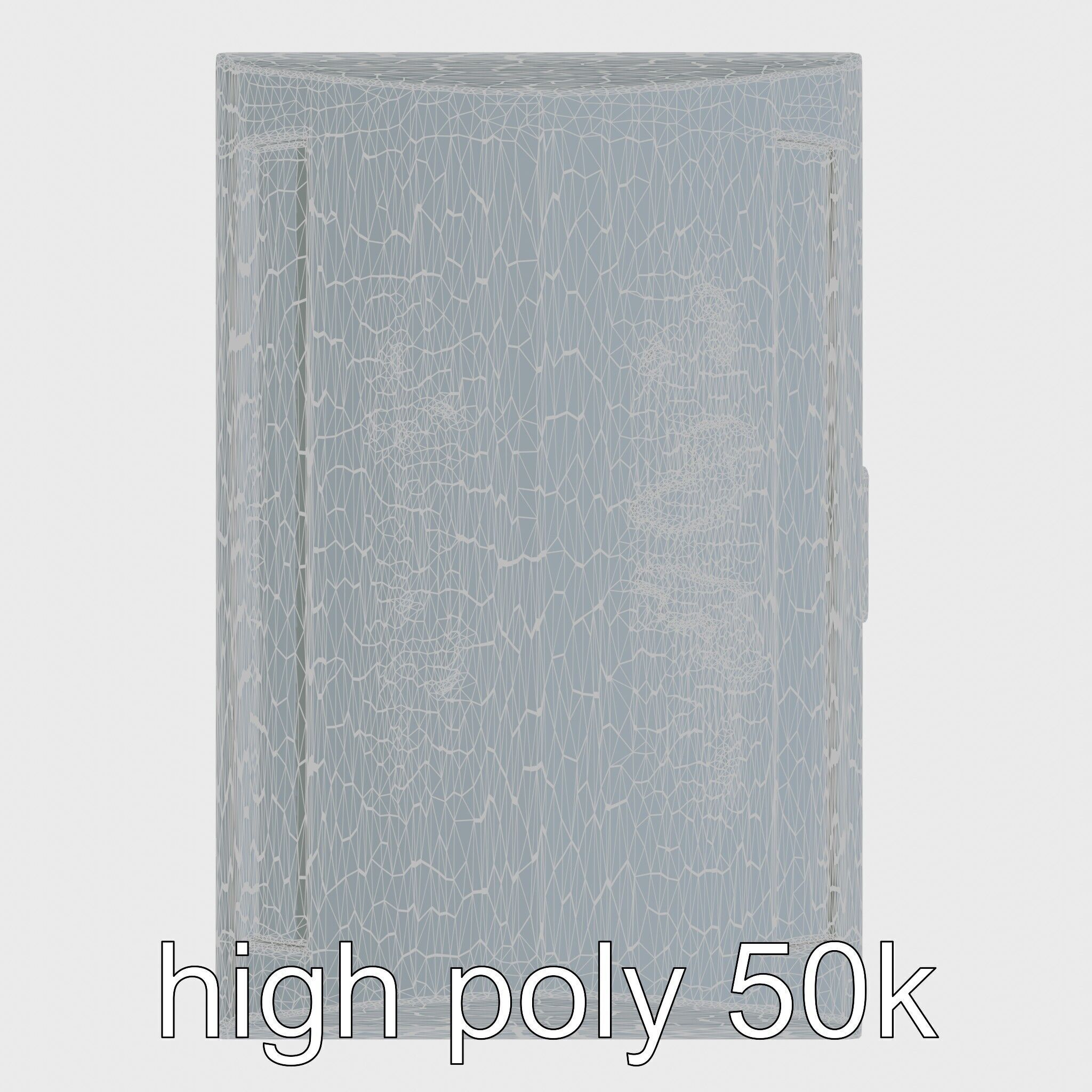 Ancient Egyptian Treasure Chest with Hieroglyphic Carvings Low-poly 3D model_29