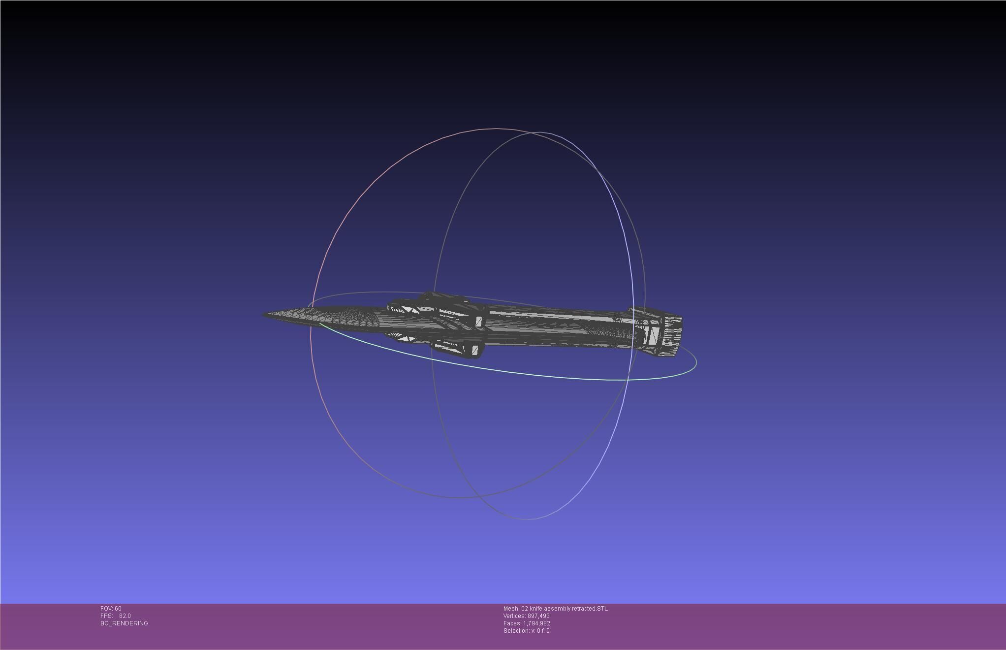 Evangelion rebuild Unit 2 Knife Movable Version 3D print model_48